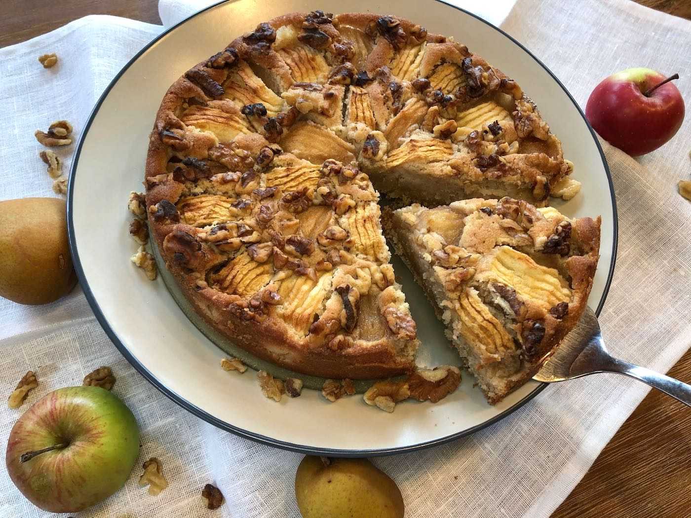 Traumhafter Apfel-Birnen-Kuchen