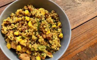 Bunte Bulgur-Gemüse-Pfanne