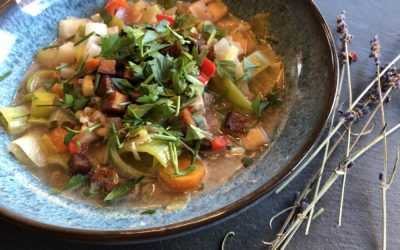 Schmackhafte Gerstengraupensuppe