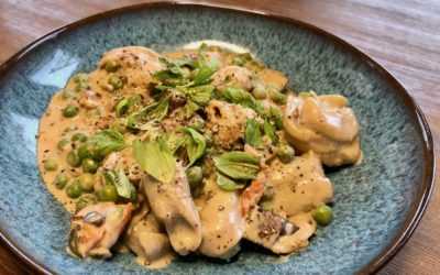 Tortellini mit cremiger Sahnesauce